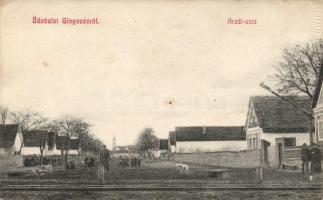 Glogovác Arad street by the railroad