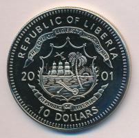 Libéria 2001. 10$ "Szabadság pillanatai-Nelson Mandela 1994." multicolor T:PP Liberia 2001. 10 Dollars "Moments of Freedom-Mandela for president 1994." multicolor C:PP