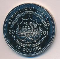 Libéria 2001. 10$ "Szabadság pillanatai-Az utolsó indián szabadságharc 1876." multicolor T:PP  Liberia 2001. 10 Dollars "Moments of Freedom-Sitting Bull 1876." multicolor C:PP