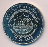 Libéria 2001. 10$ "Szabadság pillanatai-A tudomány szabadsága 16-17. század." multicolor T:PP  Liberia 2001. 10 Dollars "Moments of Freedom-Freedom of science 16-17th century" multicolor C:PP