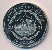 Libéria 2001. 10$ "Szabadság pillanatai-Prágai tavasz 1968" multicolor T:PP Liberia 2001. 10 Dollars "Moments of Freedom-Spring of Prague" multicolor C:PP