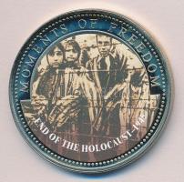 Libéria 2001. 10$ "Szabadság pillanatai-Koncentrációs táborok felszabadítása 1945." multic...