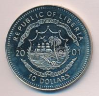 Libéria 2001. 10$ "Szabadság pillanatai-A berlini fal lerombolása 1989." multicolor T:PP  Liberia 2001. 10 Dollars "Moments of Freedom-Fall of the berlin wall 1989." multicolor C:PP