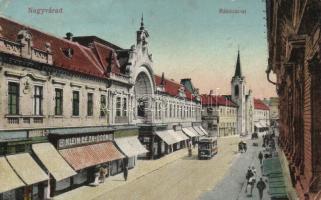 Nagyvárad Rákóczi street, the shop of the Klein brothers (EK)