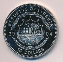 Libéria 2004. 10$ "Szabadság pillanatai-Ceausescu diktatúrájának bukása 1989." multicolor T:PP Liberia 2004. 10 Dollars "Moments of Freedom-The fall of Ceausescu's regime 1989." multicolor C:PP