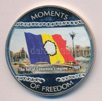Libéria 2004. 10$ "Szabadság pillanatai-Ceausescu diktatúrájának bukása 1989." multicolor ...