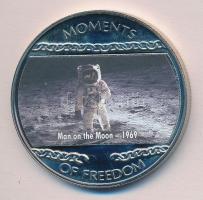 Libéria 2004. 10$ "Szabadság pillanatai-Ember a holdon 1969." multicolor T:PP
Liberia 2004...