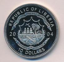 Libéria 2004. 10$ "Szabadság pillanatai-Simón Bolívar felszabadító harca 1819." multicolor T:PP Liberia 2004. 10 Dollars "Moments of Freedom-Simon Bolivar's War 1819." multicolor C:PP
