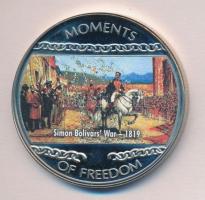 Libéria 2004. 10$ "Szabadság pillanatai-Simón Bolívar felszabadító harca 1819." multicolor...