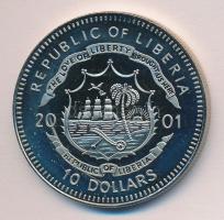 Libéria 2001. 10$ "Szabadság pillanatai-Tell Vilmos 14. század" multicolor T:PP Liberia 2001. 10 Dollars "Moments of Freedom-William Tell 14th century" multicolor C:PP
