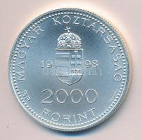 1998. 2000Ft Ag "Integráció az EU-ba - EURO II" T:BU Csak 3000db!