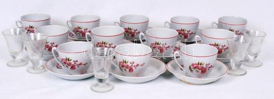 Hatalmas porcelán tétel. két nagy zöldségesládányi vegyes porcelán. Érdemes átnézni