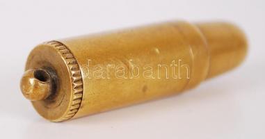 Töltényhüvelyből készített felakasztható régi öngyújtó / 
Vintage lighter from cartridge, 5cm