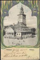 Brassó town hall, Art Nouveau litho