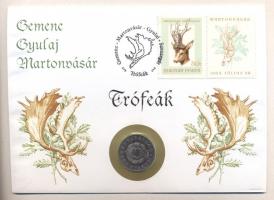 1966. 2Ft "Gemenc-Gyulaj-Martonvásár - Trófeák" érmés bélyeges boríték alkalmi bélyegzővel T:2