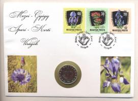 1994. 20Ft "Mezei-gyógy-ipari-kerti virágok" érmés bélyeges boríték alkalmi bélyegzővel T:1