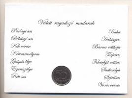 2003. 50Ft "Védett ragadozó madarak" érmés bélyeges boríték alkalmi bélyegzővel T:2