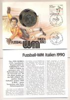 1988. 100Ft "Labdarúgó VB" érmés, bélyeges borítékon, olasz bélyeggel és alkalmi bélyegzővel T:BU Ismertetővel!