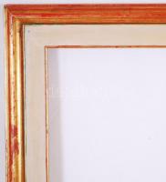 Modern fa képkeret apró lepattanással, belső: 59,5×40 cm, külső: 72×51 cm