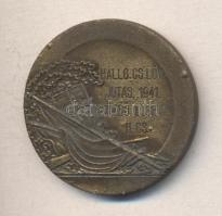 1941. "Kinizsi Pál Csapat-altisztképző Iskola Jutas" Br díjérem eredeti díszdobozban T:2