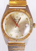 Bourbon, svájci mechanikus karóra, működik, fém szíjjal