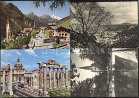 16 db modern, külföldi városképes lap, néhányuk alkalmi bélyegzéssel