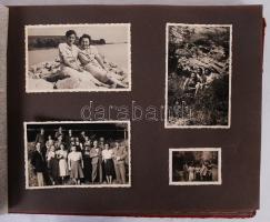 1941-1944 Fotóalbum az osztrák katonai lovasiskolaként és állomáshelyként szolgáló Schlosshofban kés...