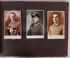 1941-1944 Fotóalbum az osztrák katonai lovasiskolaként és állomáshelyként szolgáló Schlosshofban kés...