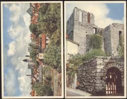 Visby 2 db régi használatlan városképes lap/ 2 pieces unused postcard