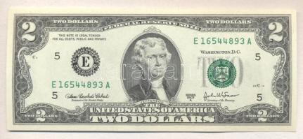 Amerikai Egyesült Államok 2003A 2$ "E" T:I USA 2003A 2 Dollars "E" C:Unc