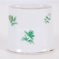 Kézzel festett jelzett Herendi porcelán fogpiszkálótartó / Herendi handpainted toothpick-holder 5,5c...