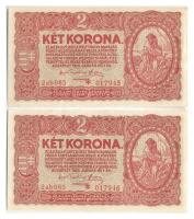 1920. 2K "2ab *" (2x) egymás utáni sorszámmal T:I