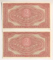 1920. 2K "2ab *" (2x) egymás utáni sorszámmal T:I