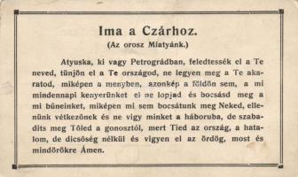 Ima a cárhoz, Hungarian propaganda (fa)
