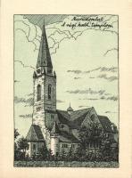 Muraszombat catholic church, hungarian irredenta on backside