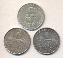 1994. 200Ft Ag "Deák" (3x) T:2