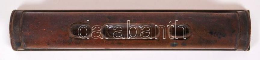 Régi réz vízmérték / water balance 10,5x2 cm