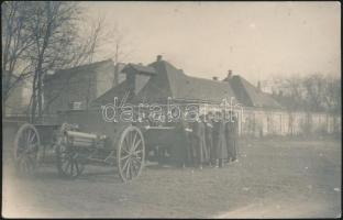 Militar WWI, soldiers, cannon, photo