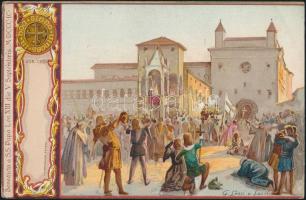 Jubilee 1300, Pope Boniface VIII, litho, s: G. Lessi e Leoni (EK)