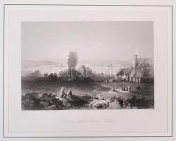 cca 1840 6db acélmetszet al-dunai helyszínekről (William Henry Bartlett által illusztrált The Danube...