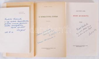 Kiss Jenő, Szász János, Majtényi Erik, Holló Ernő romániai magyar költők Szabédi Lászlónak dedikált ...