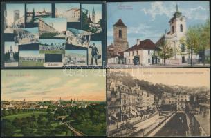 8 db régi, külföldi városképes lap a Monarchia területeiről