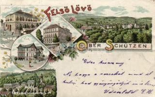 1899 Felsőlövő litho (wet damage)