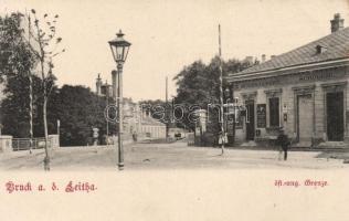 Lajtabruck, Bruck an der Leitha Autrian-Hungarian border station, the shop of Scöberl