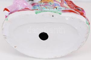 Shou Lao (a hosszú élet istene), kézzel festett, hibátlan, jelzés nélkül, m:59 cm, h:25cm, sz:13 cm/...