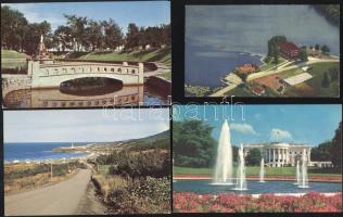 62 db modern, külföldi főként tengerentúli városképes lap