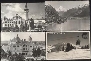 73 db modern, külföldi városképes lap, közte néhány a történelmi Magyarország területeiről