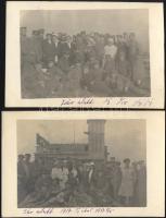 2 db régi, k.u.k. első világháborús katonai kórház csoportkép