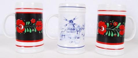 Korsó tétel, összesen 6 db: Alföldiből 1 db, Hollóháziból 5 db egyik Malévos jelzéssel, hibátlanok, ...