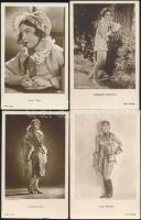 10 db régi, használatlan, amerikai színészeket ábrázoló képeslap / 10 pieces unused postcards with American actors and actresses